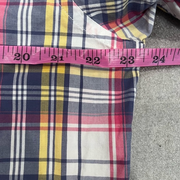 [L]]UNTUCKit Men's Plaid Button Down Shirt - Red, Yellow, Gray - Picture 4 of 7